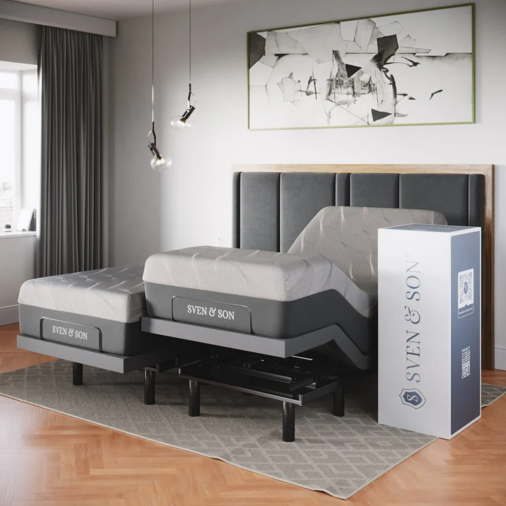 adjustable bed frame sven and son