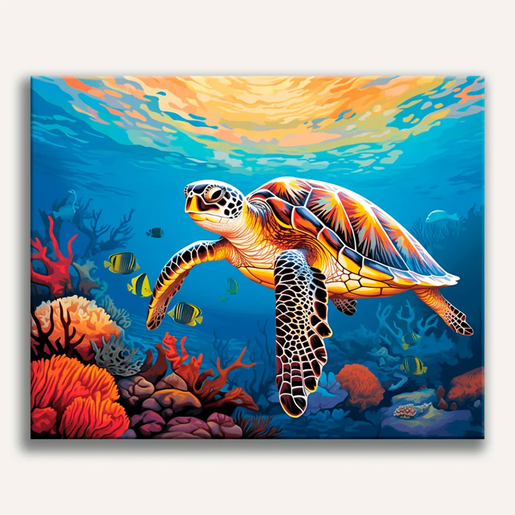 turtle fish paint